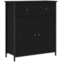 VidaXL Sideboard Schwarz 70x30x80 cm Holzwerkstoff
