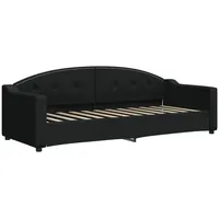 VidaXL Tagesbett Schwarz 80x200 cm Stoff