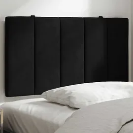 vidaXL Kopfteil-Kissen \"Hanko\" Schwarz 90 cm Samt