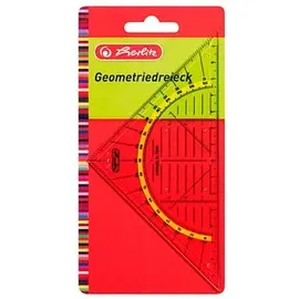Herlitz Geometrie-Dreieck 16 cm transparent
