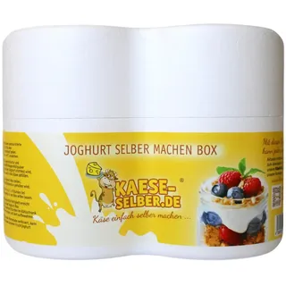 Joghurtbox Joghurtbereiter ohne Strom 2x 0,5 Liter Glas, Joghurt selber machen