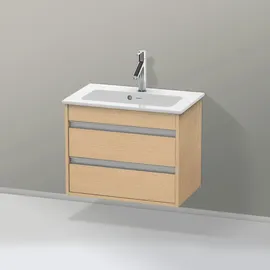 Duravit Ketho Compact 60x38,5cm, Ei Nat, 2 Schubk., wandhängend