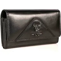 matador leder Budapest Portemonnaie Damen schwarz