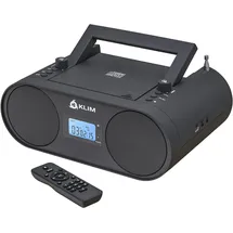 Memorex KLIM Boombox B4 Radio mit CD Player + AM/FM Radio, MP3, Bluetooth, AUX, USB + Mit Fernbedienung, Autosleep, Digital EQ