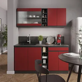 Vicco Küchenzeile R-Line 160 cm Rot
