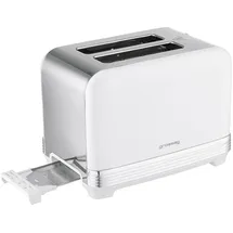 Grossag Edelstahl-Toaster Weiß