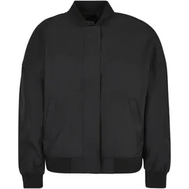 URBAN CLASSICS Damen Bomberjacke Oversized hell aus recyceltem Material schwarz XL
