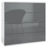 Vladon Kommode, Grau, 76x76x35 cm, Wohnzimmer, Kommoden & Sideboards,