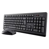 Trust Primo Spanisches QWERTY-Layout Tastatur und Maus Set Kabellos