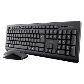Trust Primo Spanisches QWERTY-Layout Tastatur und Maus Set Kabellos
