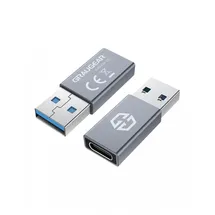 GRAUGEAR USB-C auf USB-A Adapter 10 Gbit/s Silber