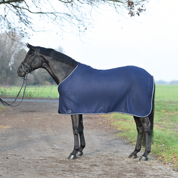 Busse Abschwitzdecke Show - navy/silber, 135