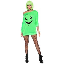 Leg Avenue Kostüm Giftgrüner Geisterpulli, Wer mutig ist, kann dies auch als knappes Jerseykleid zu Halloween tra grün S-M