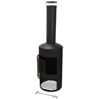 PROGARDEN Outdoor-Ofen Metall 158 cm