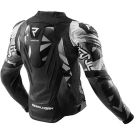 Rebelhorn Inferno Lederjacke Schwarz/Weiß 50