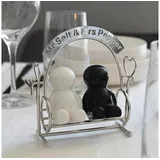 Winkee Mr. Salt & Mrs. Pepper Pfefferstreuer 2-teilig Schwarz/Weiß