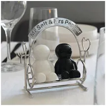 Winkee Mr. Salt & Mrs. Pepper Pfefferstreuer 2-teilig Schwarz/Weiß