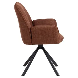 Actona 2er-Set Actona Stuhl Glenda Stoff Orange Terrakotta