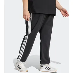 Sporthose ADIDAS SPORTSWEAR "W 3S FT CF PTIN", Damen, Gr. 4X, N-Gr, schwarz-weiß (schwarz, weiß), Obermaterial: 55% Baumwolle, 36% Polyester, 9% Viskose, sportlich, Hosen