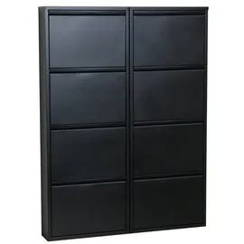 VCM Pisa 51 x 136 x 16 cm 8 Klappen schwarz