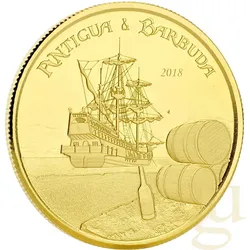 1 Unze Goldmünze EC8 Antigua & Barbuda - Rum Runner 2018