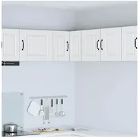 vidaXL Eckschrank Küchenwandschrank mit Regal 57 x 57 x 40 cm Weiß