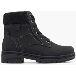 Komfort Schnürboots - Damen - schwarz - 41.5