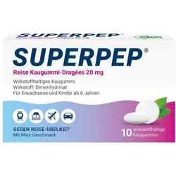Superpep Reise Kaugummi-Dragees 20mg