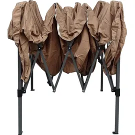 Quick Star Faltpavillon 2,5 x 2,5 m inkl. 4 Seitenteile Beige