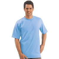 Trigema Herren T-Shirt aus Baumwolle 637202, horizont, L,