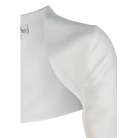 happy girls Bolero aus Satin mit offener Vorderseite, Offwhite, 146