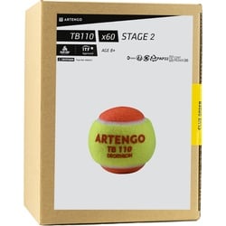 Tennisbälle Stage 2 - TB110*60 orange, EINHEITSFARBE, EINHEITSGRÖSSE