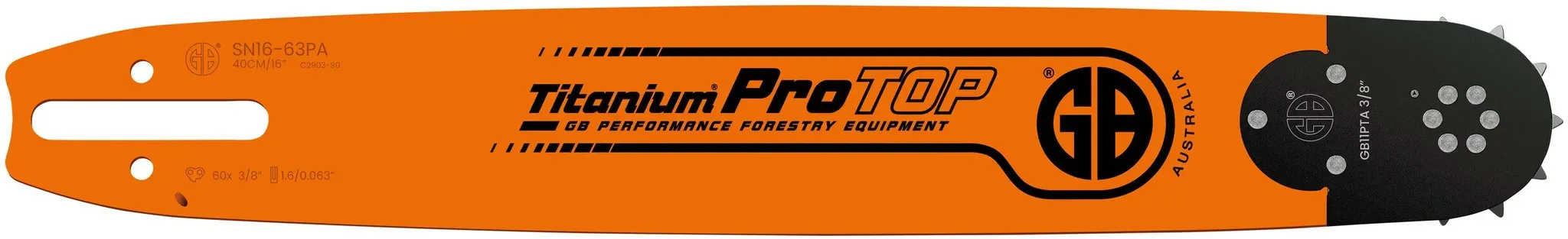 GB Führungsschiene Titanium ProTOP 3/8