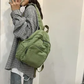 luxuskollektion Makukke Damen Rucksack Klein Canvas Grün