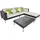 vidaXL Lounge Set 4-tlg. Polyrattan Auflagen cremeweiß braun