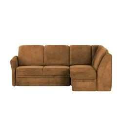 Polstermöbel Oelsa Ecksofa  Luna , orange , Maße (cm): B: 224 H: 91 T: 160