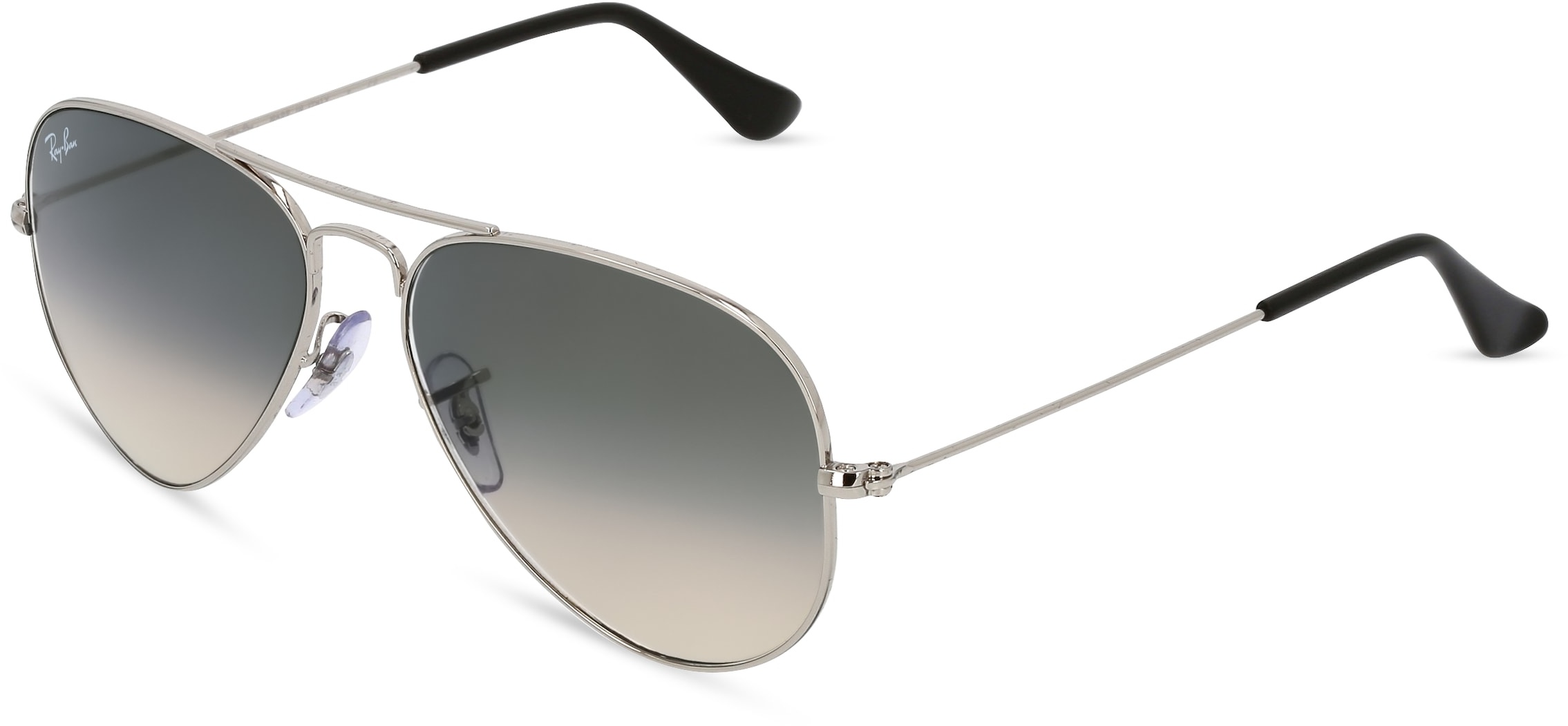 Ray-Ban RB 3025 AVIATOR LARGE METAL Unisex-Sonnenbrille Vollrand Pilot Metall-Gestell, silber