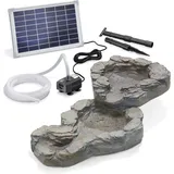 esotec Bachlaufschalen-Set 2-teilig mit Solarpumpe für Gartenteich 101308