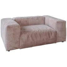 KAWOLA Loveseat MIA Cord 4-tlg. 120 x 80 x 80 cm Braun mit Kissen