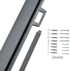 Juskys Seitenmarkise Dubai 300 x 190 cm Grau