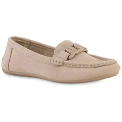 Damen Mokassins in Beige