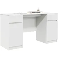 VidaXL Schreibtisch Weiß 140x49x76 cm Holzwerkstoff
