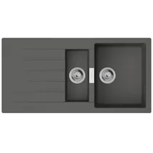 Hansgrohe S52 Einbauspüle Steingrau 345⁄160