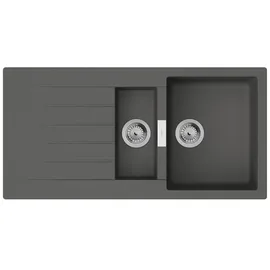 Hansgrohe S52 Einbauspüle Steingrau 345⁄160