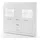 furn.design Highboard 149 x 142 x 42 cm Weiß Hochglanz
