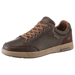 Sneaker SKECHERS "CAVELL-SPARKMAN", Herren, Gr. 44, braun, Lederimitat, sportlich, Schuhe, Freizeitschuh, Halbschuh, Schnürschuh aus wasserabweisendem Material