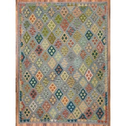 Kelim Teppich Amira 90 x 160 cm Polyester Bunt