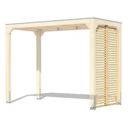 KARIBU Seitenteile für Pavillon »Cubus«, BxH: 136 x 227 cm, braun, Holzart: Fichte
