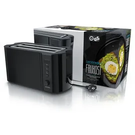 Arendo Langschlitz-Toaster Schwarz
