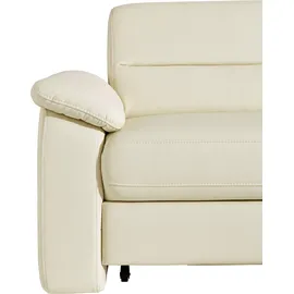 sit&more Eckcouch Kunstleder 3-Sitzer Beige